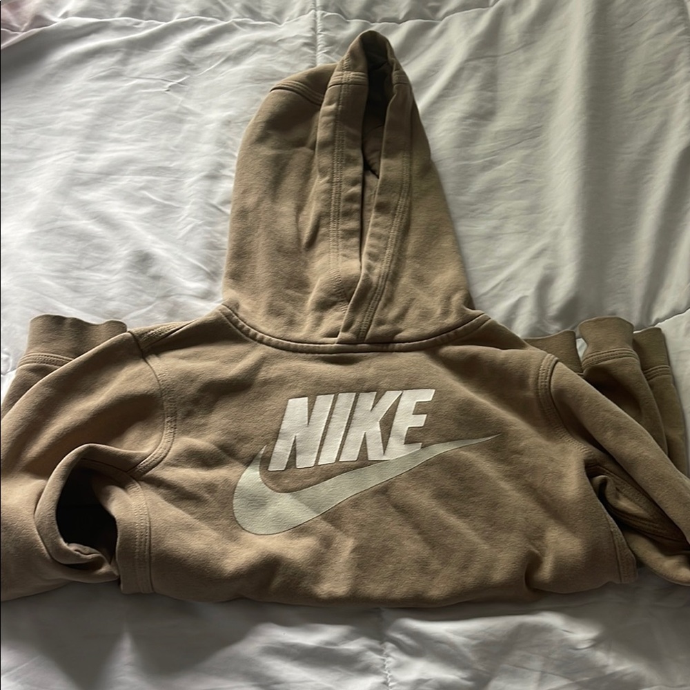 Nike Tan Fleece Hoodie